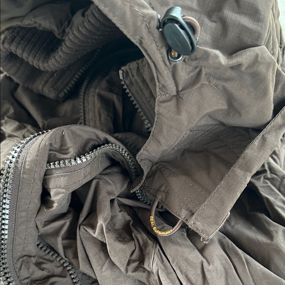 Superdry Brown Windbreaker Jacket - Picture 12 of 14